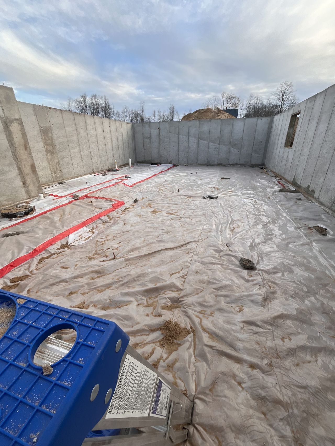 Foundation excavation and basement prep by OARA